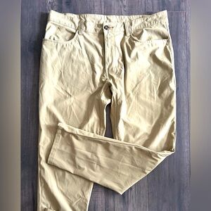 BURNSIDE mens size 34 causal tan tapered pants